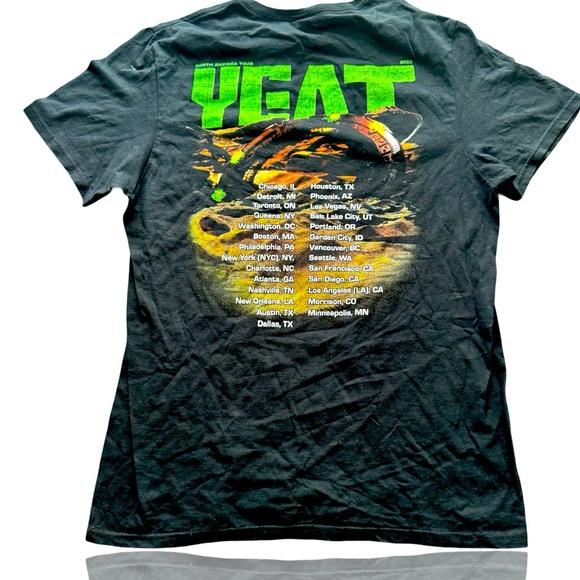 YEAT North American Concert Tour Official Concert Tee: Medium:Hip-Hop - Picture 1 of 5